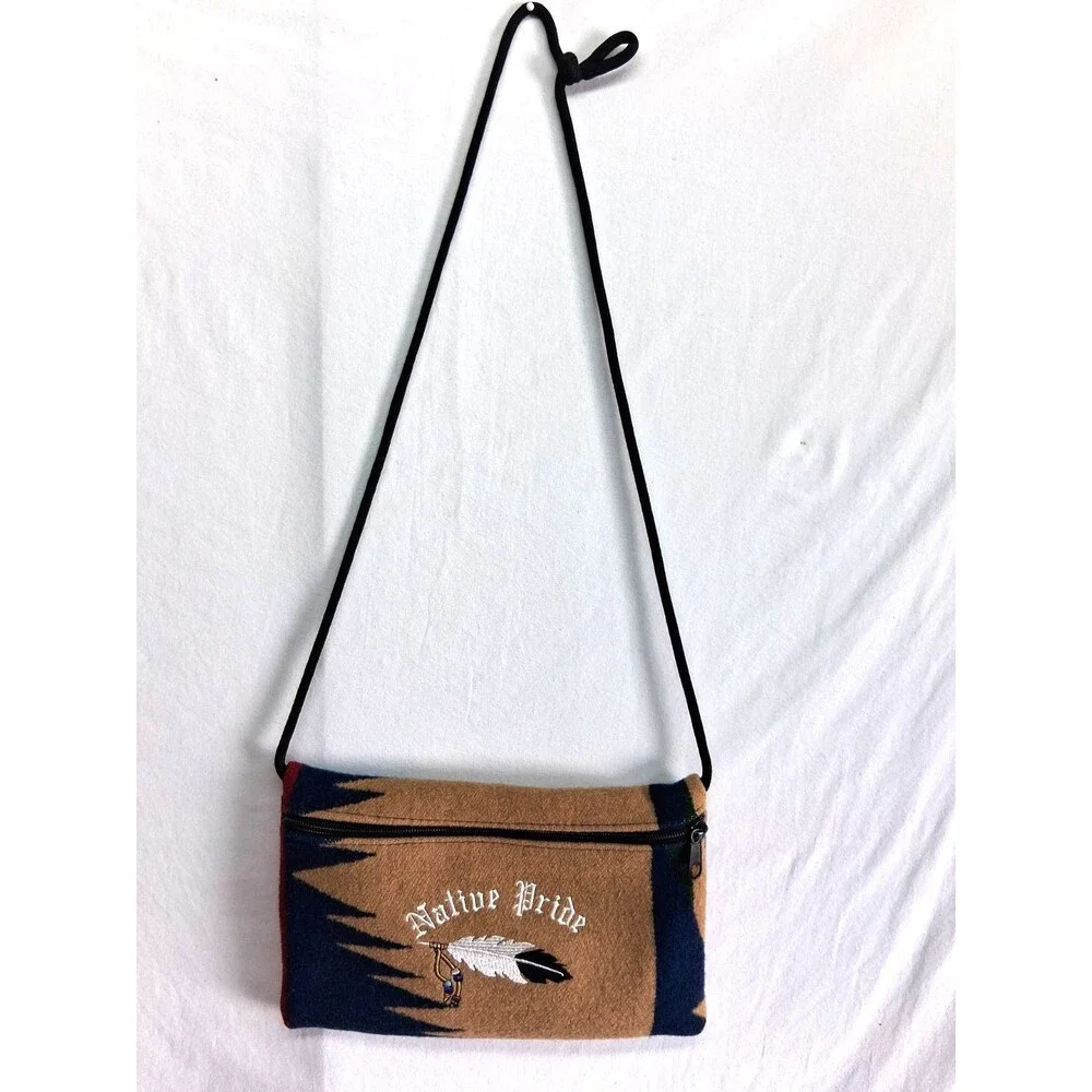 Southwestern Woven Crossbody Bag Tribal Boho Saddle Blanket Purse Western